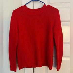 Cozy and chic red J.Crew sweater